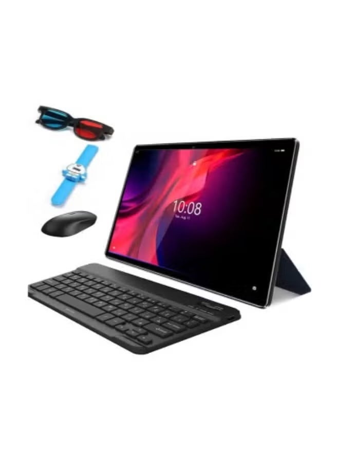 AIR TAB 10.1-Inch Android 13 Tablet with 1TB Storage & 16GB RAM | Dual SIM 4G LTE + Wi-Fi | Quad-Core Processor for Fast Performance | Slim Gold Design | Includes Touch Pen & Wireless Keyboard | Ideal for Work, Study & Entertainment - Image 3